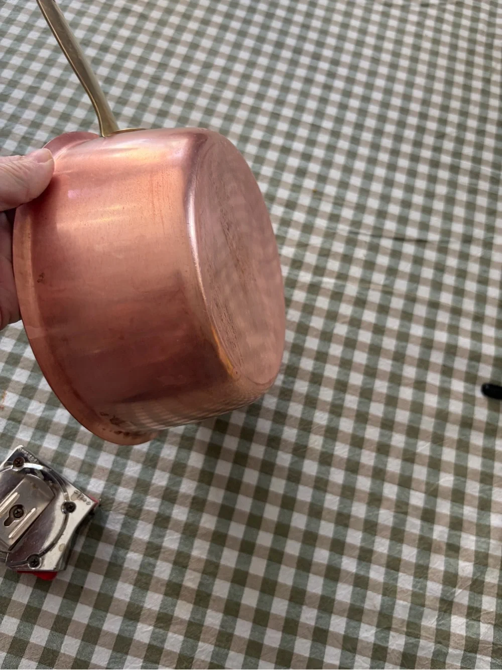 Copper-Finish Saucepan with Brass Handle - Copper Color - Spartan